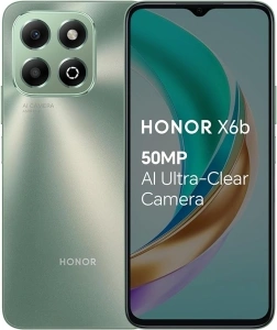 HONOR X6b Mobile Phone Unlocked, 6.56-Inch 90Hz Fullview Display, 4GB+128GB, 5200 mAh Long-lasting Battery, 50MP Triple Camera, Android (2 Year Warranty), Green