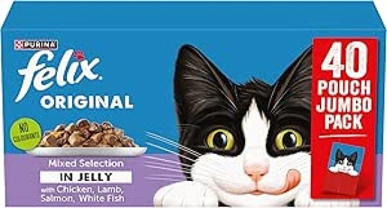 FELIX ORIGINAL Mixed Menu in Jelly Wet Cat Food 40x85g