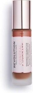 Revolution Beauty London, Conceal and Hydrate, Foundation, F16.5, 23ml