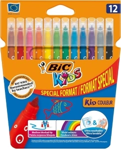 Bic Kids Visa 9246621 Felt-Tip Pens Pack of 12