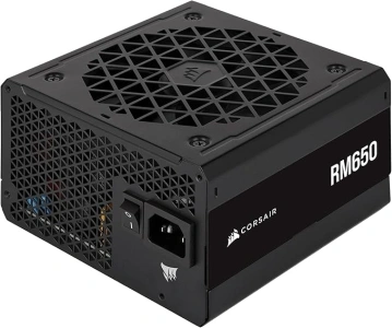 CORSAIR RM650 80 PLUS Gold Fully Modular Low-Noise ATX 650 Watt Power Supply - UK - Black