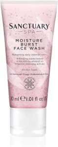 Sanctuary Spa Face Wash, Moisture Burst Gel Facial Wash, Travel Size, 30 ml