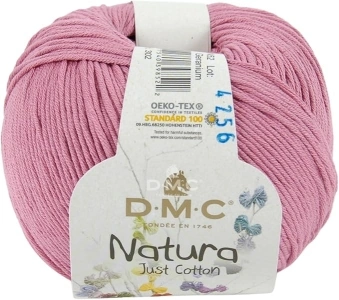 DMC Natura Yarn, 100% Cotton, Geranium (N52), 50g