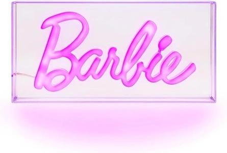 Barbie LED Neon Light - Officially Licensed Free Standing or Wall Mountable Pink Light Sign - Play Makeup Room Accessories & Decor for Bedroom| Paladone