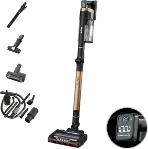 Shark Stratos Cordless Stick Vacuum Cleaner Pet Pro with Anti Hair Wrap Plus, Clean Sense IQ & Anti-Odour Technology, Car Kit, 60 Mins Run-Time, Removable Battery, 3 Attachments, Copper IZ400UKTBK