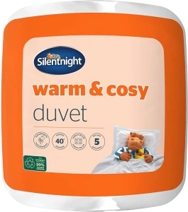 Silentnight Warm & Cosy Double 13.5 Tog Winter Duvet – Extra Warm Thick Heavyweight Cosy Winter Quilt Duvet Ideal for Cold Nights – Hypoallergenic and Machine Washable - Double - 200x200cm