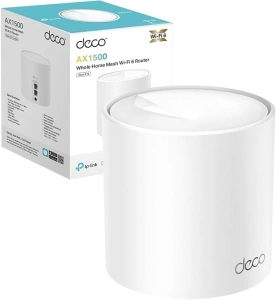 TP-Link Deco Wi-Fi 6 Router, Dual Band Up to 1500 Mbps, Wifi Extender as Add on, Coverage up to 2,100 ft² /190 m², Connect 120 devices, Built Up WiFi Mesh System with all Deco, Parental Controls