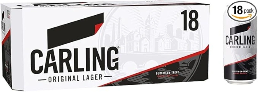 Carling Original Lager Beer, 18 x 440ml