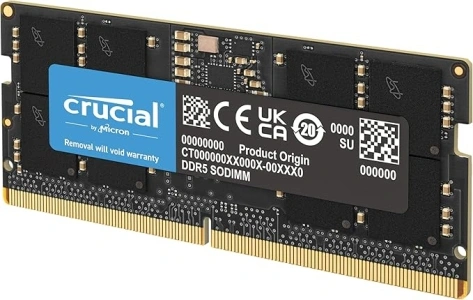 Crucial RAM 32GB DDR5 4800MHz CL40 Laptop Memory CT32G48C40S5