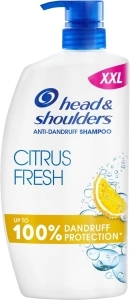 Head & Shoulders Citrus Fresh Anti Dandruff Shampoo For Greasy Hair, 1000ml, Up to 100% Flake Free, Clinically Proven, For Any Hair and Scalp Type, For Daily use, Clean Feeling