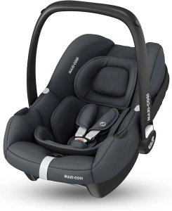 Maxi-Cosi CabrioFix i-Size, Baby Car Seat, 0–12 Months, Max. 12kg, Lightweight Car Seat Newborn (3.2kg), Large Sun Canopy, Extra Padded Seat, Fits most Maxi-Cosi Pushchairs, Essential Graphite