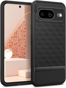 Caseology Parallax for Google Pixel 8 Case, [3D Hexa Cube Design], Military Grade Drop Protection Phone Cover for Google Pixel 8 - Matte Black