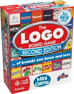 Drumond Park The LOGO Mini Board Game Second Edition - The Mini Family Travel Board Game of Brands and Products You Know and Love