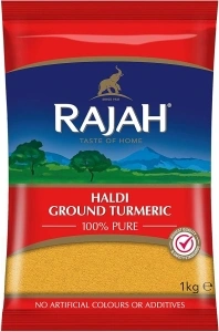 Rajah Spices Haldi Ground Turmeric | Holud | Haldi | Haldar | Haladi | (1kg)