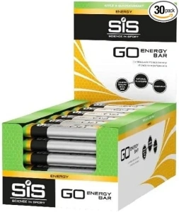 SIS Go Energy Bar, High Carb, Fruit infused Energy Bar, Apple & Blackcurrant Flavour (30 Packs)