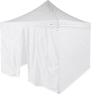 Caravan Canopy 11000212019 10 x 10 ft Sports Commercial Grade Sidewalls - White