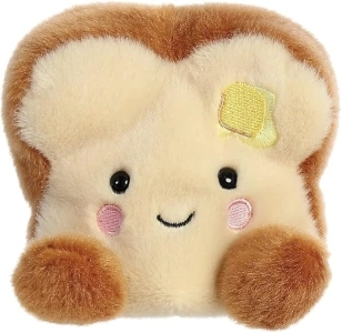 Aurora, 33574, Palm Pals Buttery Toast, 5In, Eco-friendly soft toy, Brown, Medium