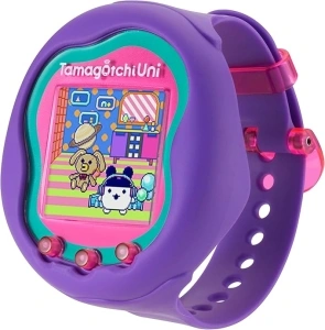 TAMAGOTCHI Bandai Uni Purple Shell | The Customisable New Generation Of Virtual Pet Based On The Original 90s Toy | Connect With Friends Worldwide With This Wearable Electronic Game