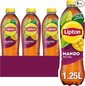 Lipton Ice Mango Ice Tea, 1.25L (Pack of 6)