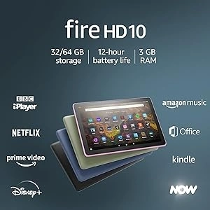 Certified Refurbished Amazon Fire HD 10 tablet | 10.1