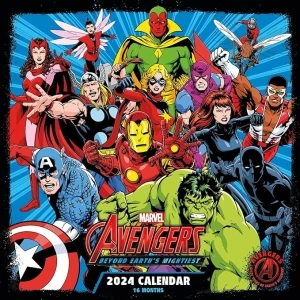 Marvel Avengers Calendar 2024 - Month to a View Planner 30cm x 30cm, Marvel Gifts for Men and Women, Marvel Gifts for Boys and Girls, Kids Calendar - Official Merchandise