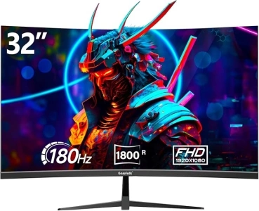 32 inch Gaming Monitor 1800R Curved Computer Monitors 165HZ/180HZ PC Monitors VA Screen for Home, Office and Dormitory, FHD 1080P Monitor Support HDMI & DP