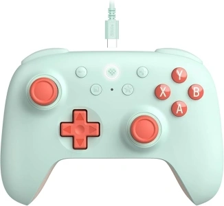 8Bitdo Ultimate 2C Wired Controller for Windows PC and Android, with 1000Hz Polling Rate, Hall Effect Joysticks and Hall Triggers, and Remappable L4/R4 Bumpers (Mint)