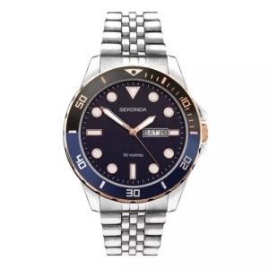 Sekonda Gents 44mm Blue Dial Dive Watch Model 1830 RRP £59.99