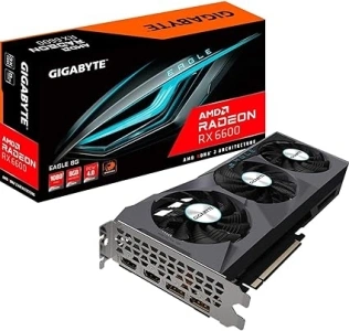 Gigabyte Radeon RX 6600 EAGLE 8GB Graphics Card, GV-R66EAGLE-8GD