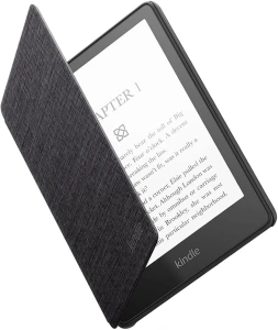 Amazon Kindle Paperwhite Fabric Case | Compatible with 11th generation (2021 release), slim and lightweight, water-safe cover, Black