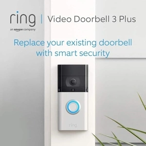 Certified Refurbished Ring Video Doorbell 3 Plus by Amazon | 1080p HD video, Advanced Motion Detection, 4-second previews and easy installation| 30-day free trial of Ring Protect