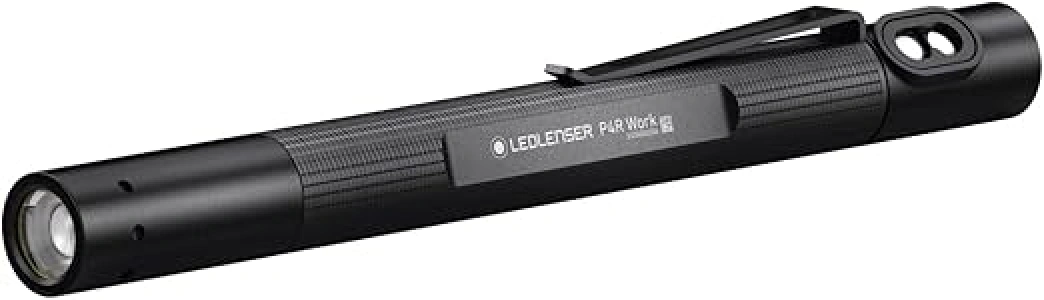 Ledlenser P4R Work - LED Rechargeable Work Inspection Torch, Pen Light, 170 Lumens Pocket Torch, LED Pen Torch, USB Charge, Work Light, Mechanics Pen Torch, Up to 15 Hours Battery Life