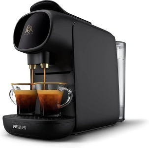 Versuni PHILIPS L'OR Barista Sublime Capsule Coffee Machine, Double Shot, 1 or 2 Cups, Full Coffee Menu, Black (LM9012/60)