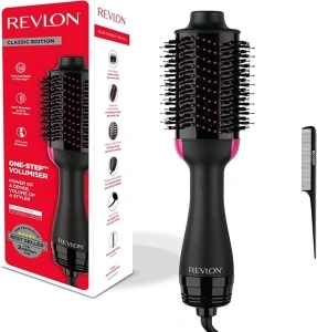 Revlon Salon One-Step Hair Dryer & Volumiser with Sectioning Comb Included (for mid to Long Hair, One-Step Technology, 2-in-1 Styling Tool, Ionic & Ceramic Technology) RVDR5222UKAMZ