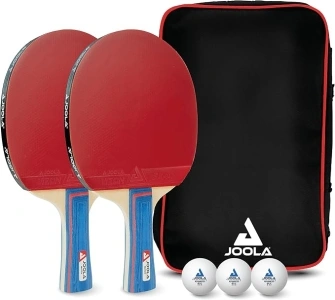 JOOLA Tischtennis Set inklusive Tischtennisschläger, Tischtennisbälle, Tischtennishülle, Tischtennisnetz, ITTF zugelassen