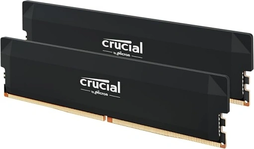 Crucial Pro DDR5 RAM 32GB Kit (2x16GB) 6000MHz CL36, Overclocking Gaming Memory, Intel XMP 3.0 / AMD EXPO, Computer Memory (PC) DDR5 32GB RAM, Black - CP2K16G60C36U5B