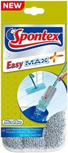 Spontex Easy Max+ Microfibre Flat Mop Refill, Pack of 1, Grey