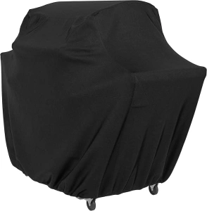 Amazon Basics Gas Grill Outdoor Barbecue Cover, Water resistant, 152 L x 71 W x 117 H cm, Black