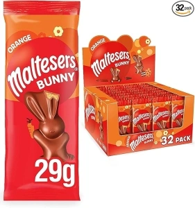 Maltesers Orange Chocolate, Chocolate Gift, 29 g x 32