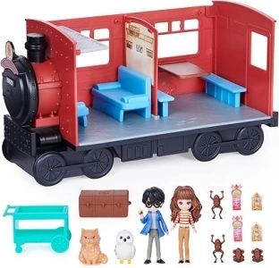 Wizarding World Harry Potter, Magical Minis Hogwarts Express Train Toy Playset with 2 Exclusive Figures, 10 Accessories, Kids’ Toys for Ages 6 and up