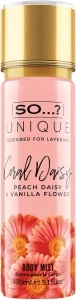 So…? Unique Womens Coral Daisy Body Mist Fragrance Spray 150ml