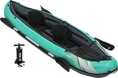 Bestway Hydroforce Ventura Kayak 2 Persons Set, Inflatable Boat Set With Hand Pump, Paddle And Storage Bag