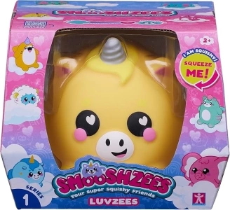 Smooshzees Luvzees, Funder, Yellow Unicorn, Collectable Characters, Supersoft, Cuddly and Squishy!