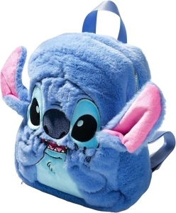 Claire's Disney Stitch Soft Mini Backpack for Kids, Adjustable Straps, Size 9