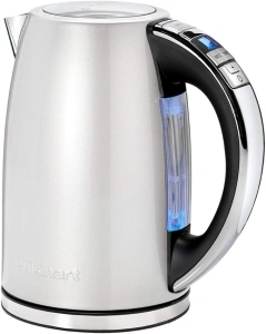 Cuisinart Multi-Temp Jug electric kettle, Fast boil, 3KW, Cordless, Frosted Pearl, Stainless Steel finish, 1.7L Capacity, Adjustable temperature, Removable washable anti-scale filter