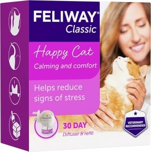 Feliway Classic 30 Day Starter Kit | Plug In Anxiety Relief Pheromone Diffuser For Cats With 48ml Feliway Classic Refill | Calm Your Cat And Reduce Behavioural Issues And Stress With Feliway Classic