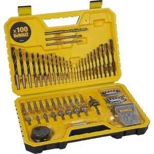 DEWALT DT71563-QZ Combination Drill Bit Set - 100 Pieces - Black Durable Case Included