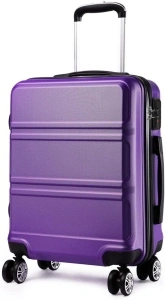 Kono Fashion Hand Luggage Lightweight ABS Hard Shell Trolley Travel Suitcase