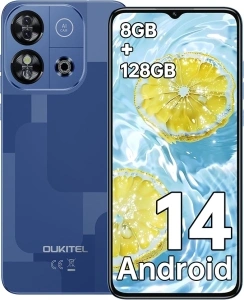 OUKITEL C57S Mobile Phones - Android 14 Phone, 8GB+128GB, Cheap Phone, 13MP+5MP Camera, 6.52