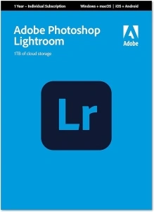 Adobe Lightroom 1TB | Photo Editing Software | PC/Mac | 1 Year